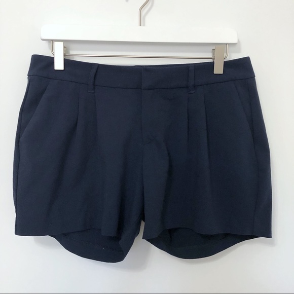 Old Navy Pants - Old Navy Pleated Dressy Navy Blue Shorts 4 Inch